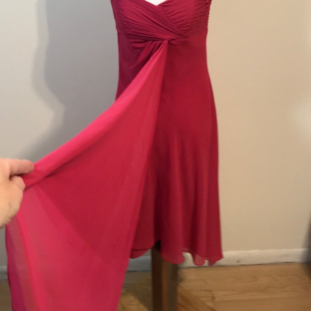 🆕David’s Bridal Chiffon Strap/Strapless Dress - Picture 4 of 8